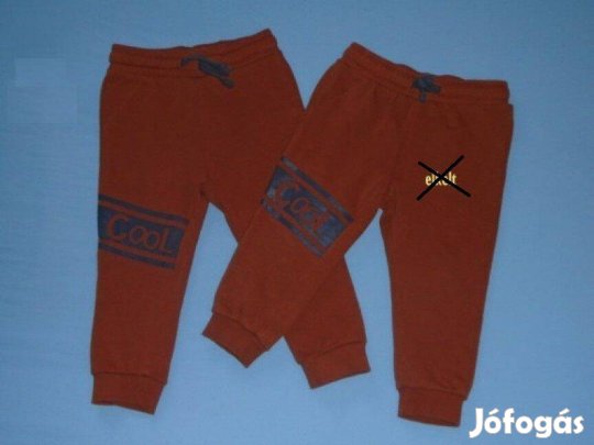 Barna színű jogger nadrág 12-18 hó (méret 86)