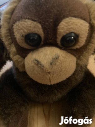 Barna színű plüss majom, gorilla, gyerekjáték!