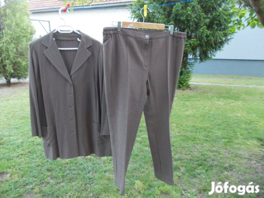 Barna szövet nadrág kosztüm/C
