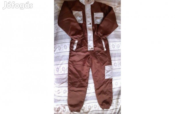 Barna-törtfehér síoverál 10 évesre (146-os)