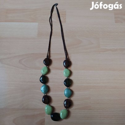 Barna zöld köves nyaklánc