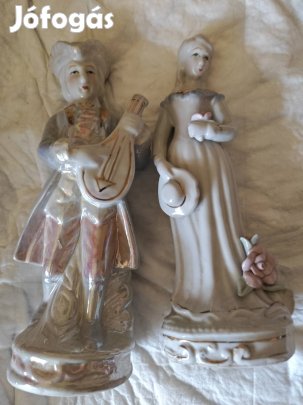 Barokk Szobor pár hibátlan állapotban régi gyűjtemény darabja eladó 