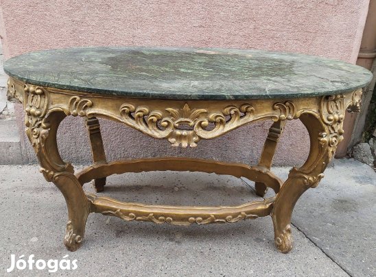 Barokk, márványlapos asztal