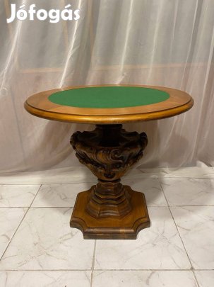 Barokk faragott szalonasztal