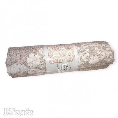 Barokk mintás nyári terítő bézs színben 180x140 cm