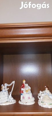 Barokk nemet figuralis porcelanok 1 áraert a 3 db vihető