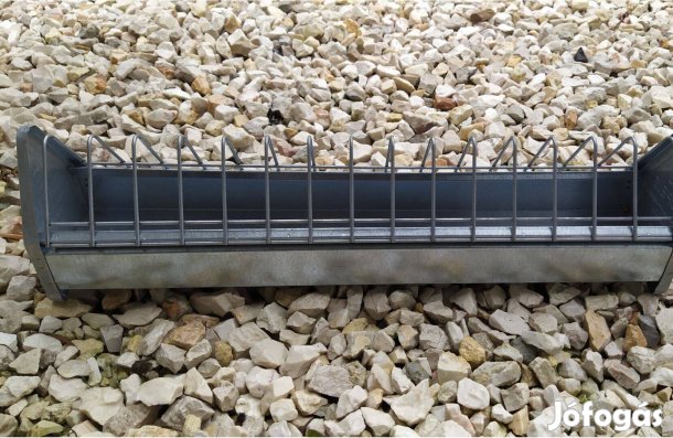 Baromfi (csirke) etető vályú, fém 50cm