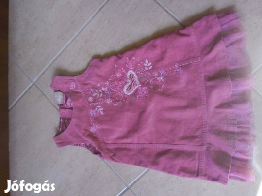 Bársony ruha 18-23 hónapos kislányra