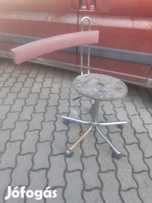 Bárszék műhelyszék gurulós teleszkópos forgószék hibás