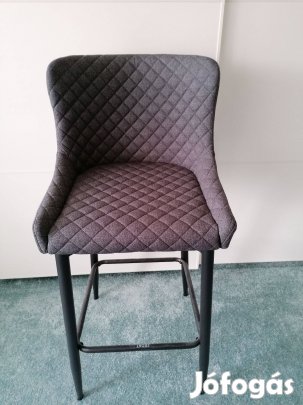 Bárszék szürke szövet ülőfelülettel