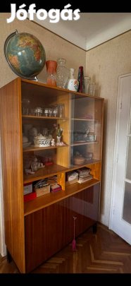 Bárszekrényes Retro Szekrénysor - Eredeti Lakkozással