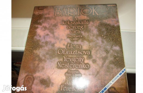 Bartók Béla A kékszakállú herceg vára bakelit hanglemez eladó