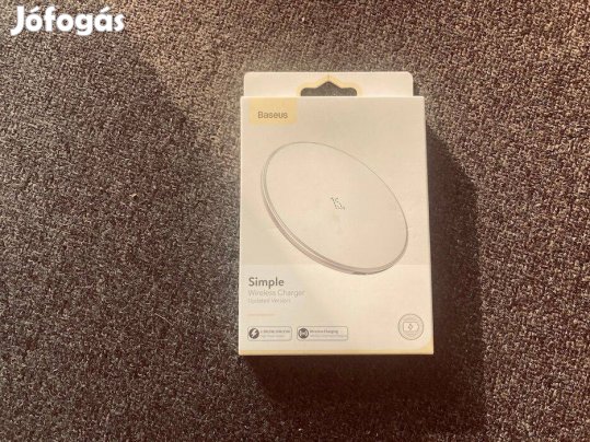 Baseus vezeték nélküli töltő, Simple 2-in-1 (5W/7.5W/10W) - Fehér