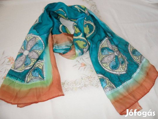 Batikolt női sál, kendő