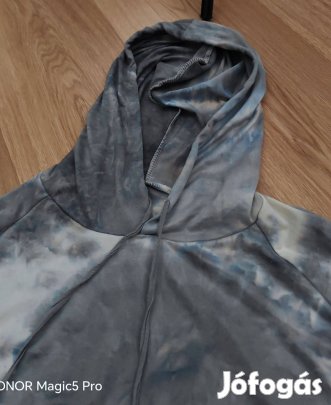 Batikolt vékony sportos kapucnis női pulcsi