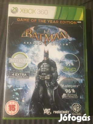 Batman 1. - Arkham Asylum GOTY Edition Gyári Xbox 360 Játék akár félár