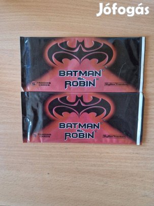 Batman&Robin Skybox Fleer 1997 bontatlan kártyák, 2 csomag