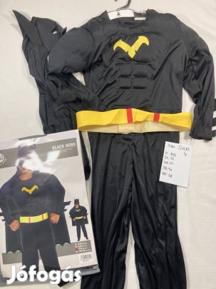 Batman jelmez, szuerhős jelmez, új 7-9 év GH83