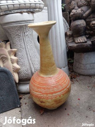 Bauhaus Retro kerámia padló váza Illés László keramikus művész től