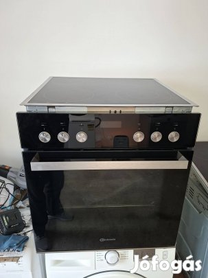 Bauknecht beépíthető elektromos sütő szett keramialappal hőlégkeverős 