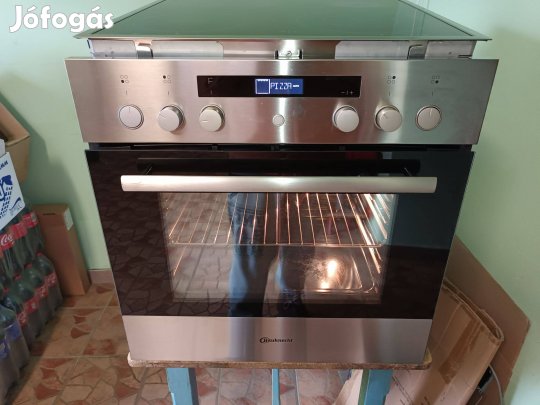 Bauknecht beépíthető pirolitikus sütő szett,kerámia főzőlappal