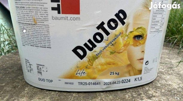 Baumit duotop vékonyvakolat