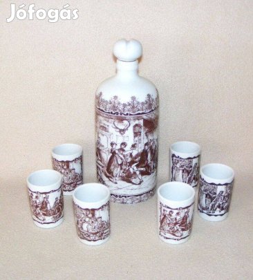 Bavaria butykos, üveg + poharak