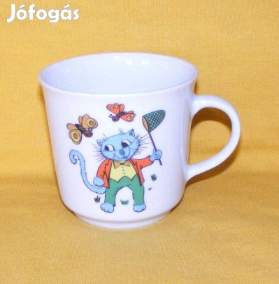 Bavaria cicás porcelán bögre