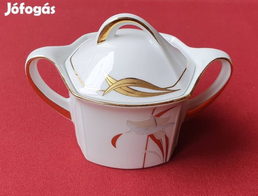 Bavaria német porcelán cukortartó és kiöntő különböző minta és forma