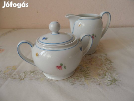 Bavaria porcelán cukortartó és kiöntő