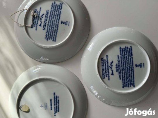 Bavaria porcelán falitányérok - 3 db