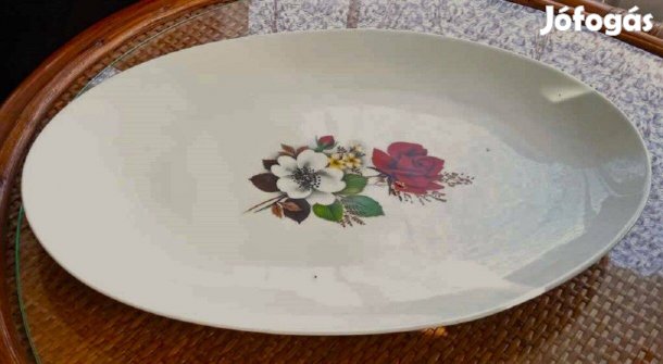 Bavaria porcelán gyönyörű, elegáns rózsás kínálótál