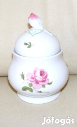 Bavaria rózsafogós porcelán cukortartó