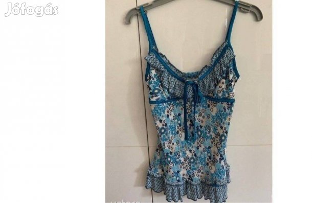 Bay vékony spagetti pántos kék felső S