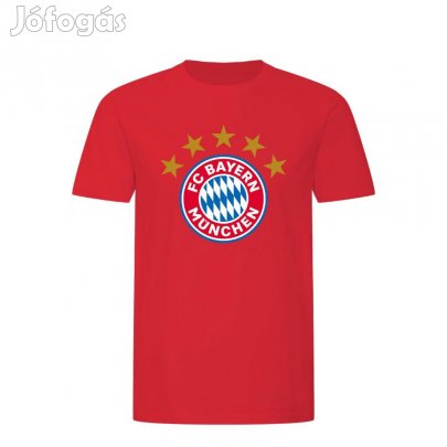 Bayern München póló 5 csillag gyerek piros