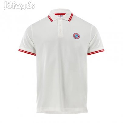 Bayern München póló felnőtt galléros fehér