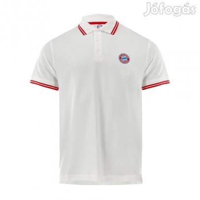 Bayern München póló felnőtt galléros fehér