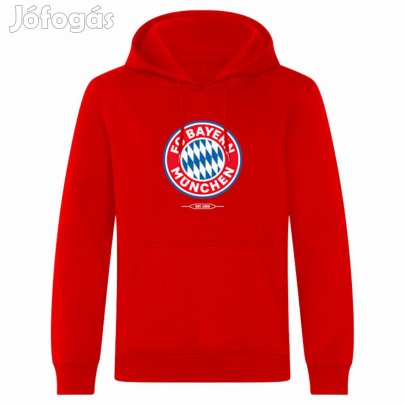 Bayern München pulóver kapucnis felnőtt piros