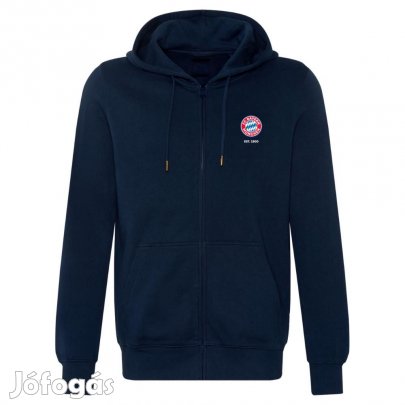 Bayern München pulóver kapucnis-zippes felnőtt kék