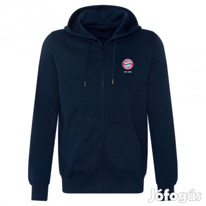 Bayern München pulóver kapucnis-zippes felnőtt kék