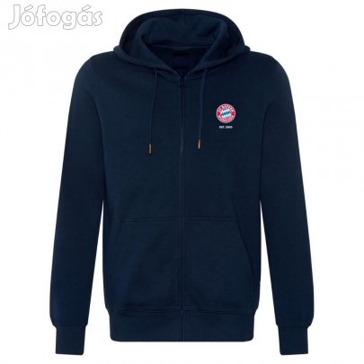 Bayern München pulóver kapucnis-zippes felnőtt kék