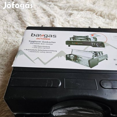 Baygas kemping gázfözö adatok a képeken teljesen új