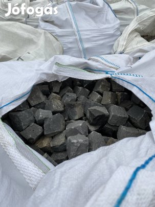 Bazalt friss törésű kockakő Eladó
