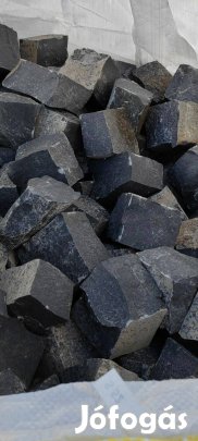 Bazalt kő kockakő, macskakő 8-10 cm-es térkő kivitelezői kedvezmény!