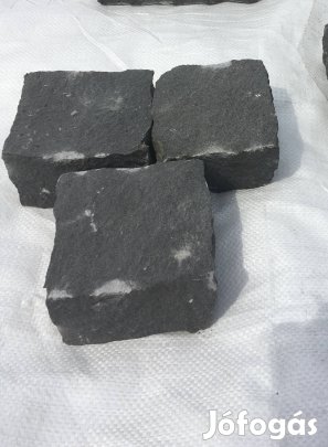 Bazalt kockakő, 10/10/5cm (gépi/kézi) gyártás