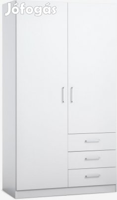 BeComfort kétajtós gardróbszekrény ruhásszekrény akasztós 96x51x176 c
