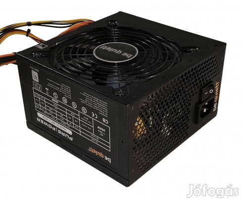 Be Quiet! Pure Power 350W minőségi tápegység SATA / PCI-E / 80+