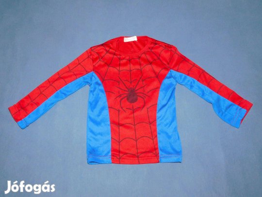 Beatific Pókember, Spiderman mintás, kék-piros pulóver 110-116-os