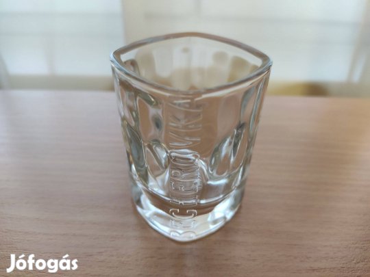 Becherovka feliratos vastag üveg feles pohár