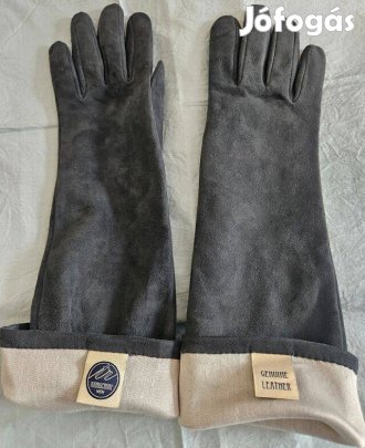 Bécsi prémium kézműves hosszú bőrkesztyű selyem béléssel 7 1/2